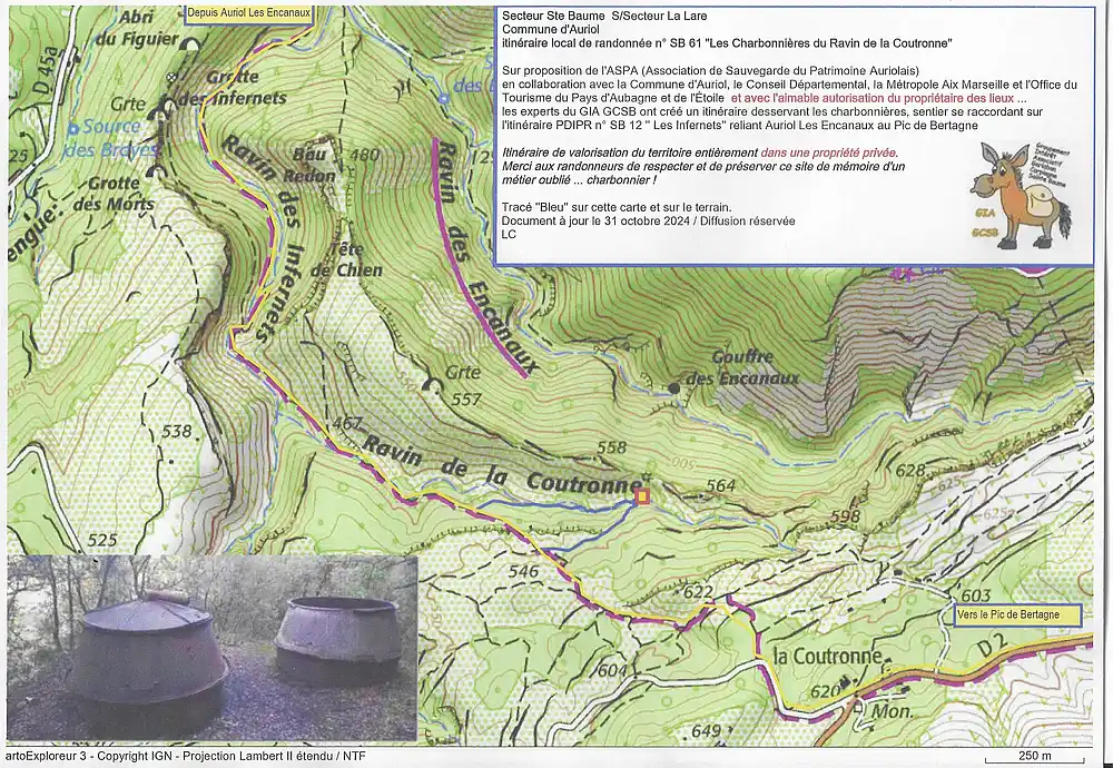 Carte pour localiser les anciennes charbonnières