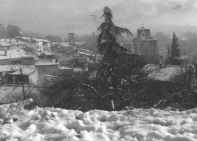 Auriol sous la neige en janvier 2009